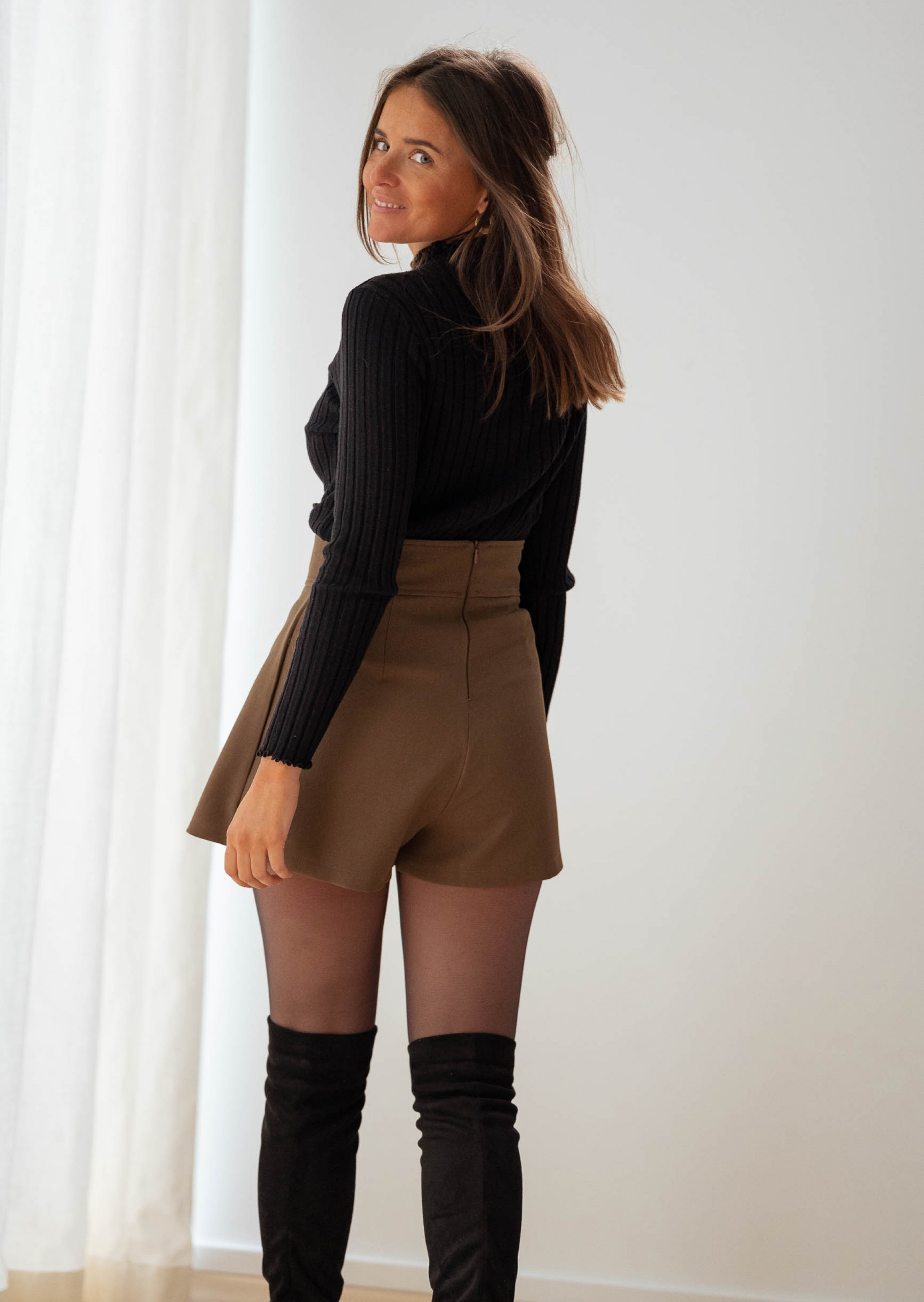 Chocolate  Amélia skort*EASY CLOTHES Outlet