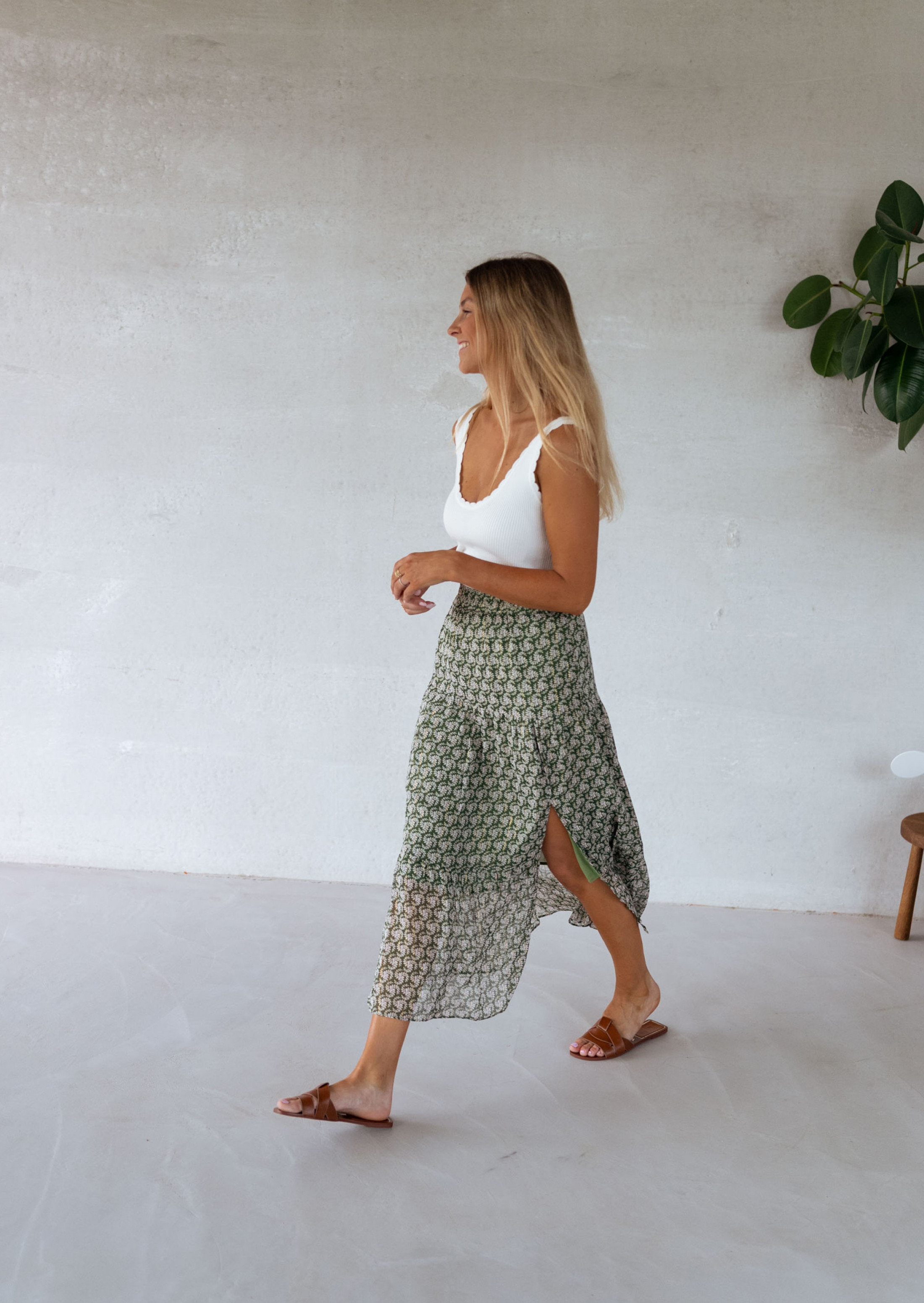 Green Zoé skirt*EASY CLOTHES Best Sale